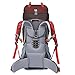 MOUNTAINTOP 70L Internal Frame Backpack Camping Backpacking Hiking Backpack for Men Women with Rain Cover,Maroon