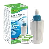 SinuCleanse Squeeze Nasal Wash Kit Plus All-Natural Saline Solution Packets, 30-Count Box