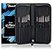 Precision Detail Paint Brush Set of 15 - Miniature Painting Kit Includes Zippered Case - for Acrylic, Watercolor, Oil - Instant Perfection for All Your Fine Detail and Miniature Painting Needs
