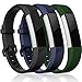 Maledan Replacement Bands Compatible for Fitbit Alta, Alta HR and Fitbit Ace, Classic Accessories Band Sport Strap Compatible for Fitbit Alta HR/Alta/Ace, 3-Pack, Black/Blue/Green, Large