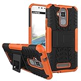 Asus ZenFone 3 Max ZC520TL Case, Starhemei Slim Hard PC Armor Hybrid Bumper TPU Soft Drop Protection Defender Case Cover For Asus ZenFone 3 Max 5.2 Inch (Armor-Orange)
