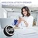 Digital Alarm Clock, Bluetooth Speaker Radio Alarm Clock for Bedrooms, Dual Alarm Clock with FM, Two USB Charger, Sleep Timer, Snooze, Temperature, Dimmer, Loud Alarm Clock for Heavy Sleepers