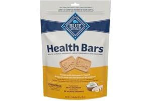 Blue Buffalo Health Bars Natural Crunchy Dog Treats Biscuits, Banana & Yogurt 16-oz Bag
