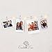 LED Photo String Lights 20 Clips Battery Powered Lights, Wedding Party Home Decor Lights for Hanging Photos, Cards and Artwork (8.2 Foot.) Warm White by Casabits Decor