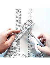 Regla de cinta indicadora de altura. Fabricado en EE.UU.