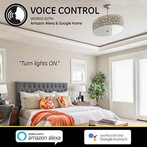 myTouchSmart 47761 GE WiFi Smart Light Switch 3-pack, Works w/Alexa, Google Assistant, 2.4GHz Single Pole/3-Way Ready, Neutral Wire Required No Hub Needed, White & Light Almond