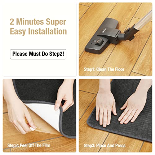 Yecaye Office Chair Mat for Hardwood Floor, 48"×36" Desk Chair Mat