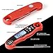 Grill Tech Meat Thermometer Digital - Instant Read Meat Thermometer - Digital Kitchen Thermometer - Waterproof with Instant Read and Backlight Perfect Food Probe for Kitchen and BBQ (Red)