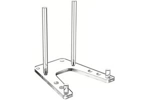 Solaughguy Adjustable 6-Inch Clear Acrylic Display Stand for Plates, Photos & Artworks, Sturdy Tabletop Easel with Polished E