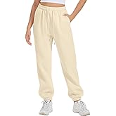 ATHMILE Sweatpants Women Fall Fashion Baggy High Waisted Sweat Pants Winter Fleece Lined Lounge Joggers with Pockets 2026