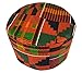 Decora Apparel African Kente Kufi Kofi Mens Hats, Gold Costume Kufi Hats for Men Women Headwear 7 0/8, 56 cm, P03 Gold Maroon