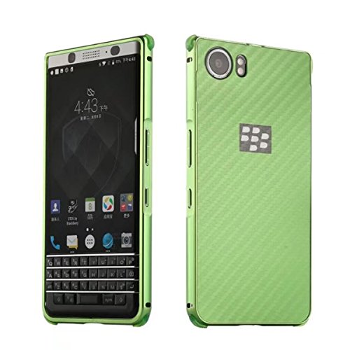 BlackBerry KEYone Case,DAMONDY Luxury Carbon Fiber Design Ultra thin Imitation Metal Brushed Premium Aluminum Shockproof Protective Bumper Hard Back Case Cover for BlackBerry KEYone -Green BlackBerry KEYone Case,DAMONDY Luxury Carbon Fiber Design Ultra thin Imitation Metal Brushed Premium Aluminum Shockproof Protective Bumper Hard Back Case Cover for BlackBerry KEYone -Green