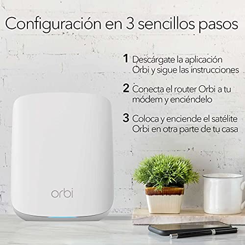 NETGEAR-Orbi-Mesh-WiFi-6-RBK352-Sistema-de-doble-banda-compuesto-por-router-y-1-extensor-satelite-Cobertura-de-hasta-200-m-y-mas-de-30-dispositivos-AX1800-hasta-18-Gbps