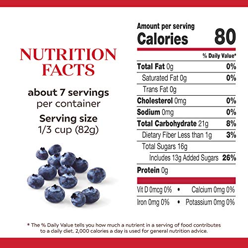 DUNCAN HINES COMSTOCK BLUEBERRY PIE FILLING AND TOPPING, 21 OZ.