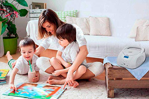 4 Lauson+Boombox+Portable+CD+Player+Headphone