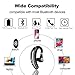 Bluetooth Headset COMEXION V5.0 Bluetooth Earpiece with Mic and Mute Key Wireless Noise Reduction Business Earphone for Driving/Meeting/Listening
