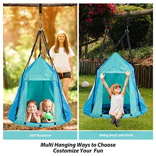 Trekassy 700lbs 2 in 1 Detachable Hanging Tree Swing Tent for Kids