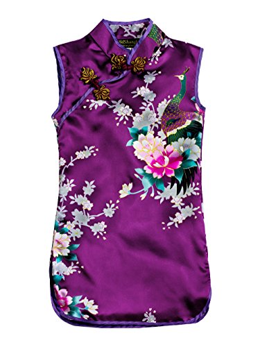 Children Qipao Dress - Peacock & Blossom