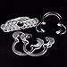 DDLBiz 12Pcs Disposable C-Shape Dental Lip Cheek Retractor Mouth Opener for Home Dentistry Size M,Clear