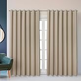 Cortina Blackout Corta Luz 2,80m x 1,80m Tecido Encorpado Liso Elegante Sala ou Quarto (Palha)