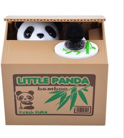 Wealth Caja de Monedas de Robo de Oso Panda Hucha electrónica ...