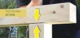 Screws City 8mm x 200mm Yellow Torx Wood Screws Flat Head Sleeper Carpenter view 4