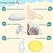 Silicone Breastfeeding Pump Manual Breast Pumps Milk Pump Suction with Protective Lid, 100% Food Grade BPA-Free Manual Hands Free ( Pack of 2 )