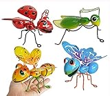 GIFTME 5 Metal Garden Sculptures Statues Yard Art