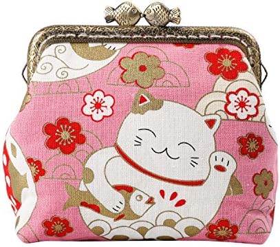 Kigurumi Women Vintage Small Coin Purse Kiss Lock Cosmetic Bag Gift
