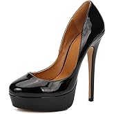 MAIERNISI JESSI Unisex Men's Women's Platform Pumps, Stiletto High Heels, Party Dress Shoes
