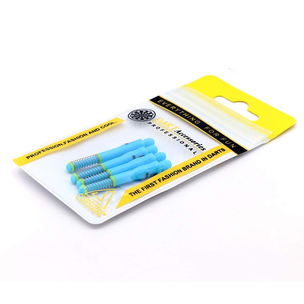 CUESOUL TERO Blue AK7 Dart Shafts Built-in Spring Telescopic, Set of 4 pcs-M(CS-AK7+5)