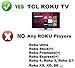 TCL RC280 Replacement Remote for Roku TV