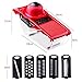 5XBokdy Vegetable and Fruit Chopper Vegetable and Fruit 5 IN 1Multifunction Vegetable Slicer 5 Stainless Steel Blades
