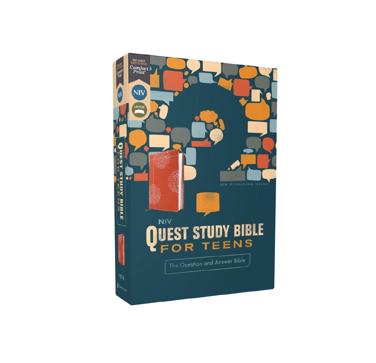 NIV, Quest Study Bible for Teens, Leathersoft, Coral, Comfort Print: The Question and Answer Bible