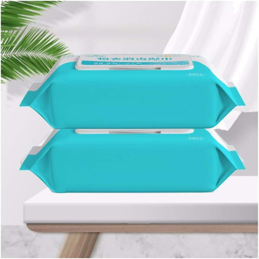 2 Packs Portable Disinfection Antiseptic Pads Swabs Wet Wipes Skin Cleaning Care Sterilization First Aid Cleaning Tissue Box