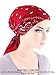 Paisley Bandana Scarf Pre Tied Cotton Chemo Hat Turban for Cancer Burgundy Red