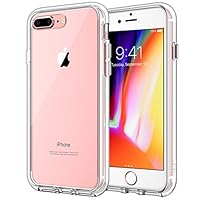 JETech Case for Apple iPhone 8 Plus and iPhone 7 Plus 5.5-Inch, Shock-Absorption Bumper Cover, Anti-Scratch Clear Back (HD Clear)