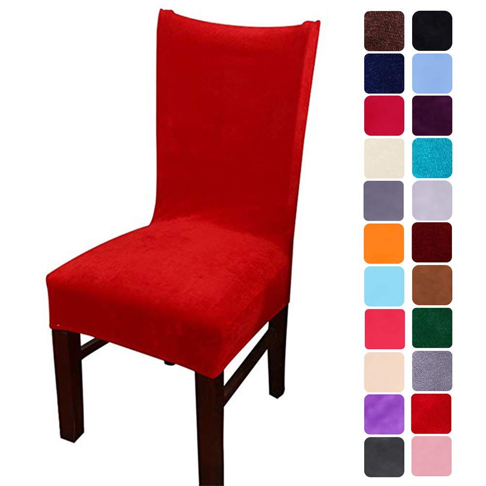 Best Set Of 4 Dinning Chair Fabric Red
