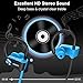 Bluetooth Headphones,ANBES IPX7 Waterproof Wireless Earbuds,Sports Earbuds with Ear Hooks & Mic, HD Stereo Sound in-Ear Bluetooth Earbuds, Up to 8 Hours Playing Time Gym Running (Blueblack)thumb 1