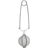 HIC Kitchen Snap Ball Tea Infuser, 18/8 Stainless Steel, For Loose Leaf Tea and Mulling Spices
