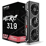 XFX Speedster MERC319 RX 6950XT Black Gaming Graphics Card with 16GB GDDR6 HDMI 3xDP, AMD RDNA 2 - RX-695XATBD9