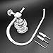 Kabter Crystal Series Brass Toilet Paper Roll Holder, Polished Chrome
