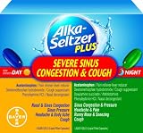 Alka-seltzer Plus Severe Sinus Congestion and Cough Day and Night Liquid Gel Capsules, 20 Count