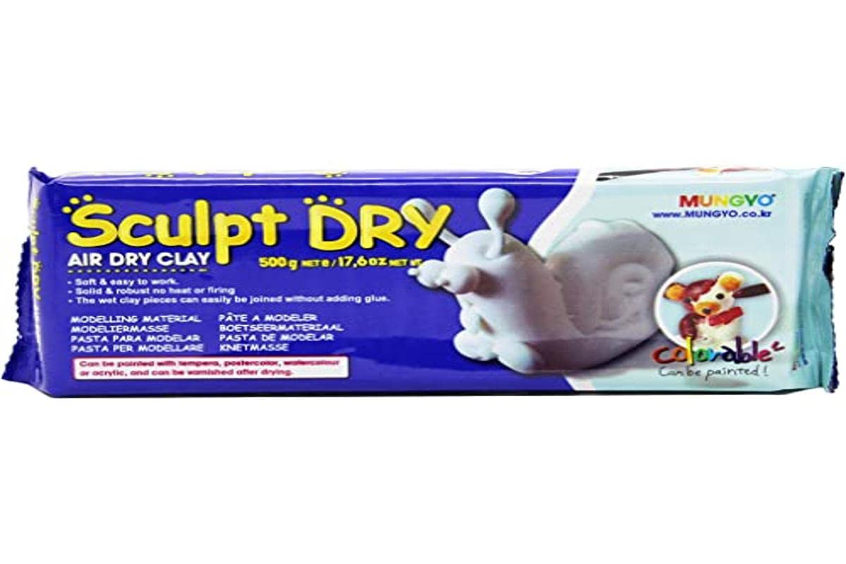 Artstraws Creation Station 500 g Air Drying Clay, White