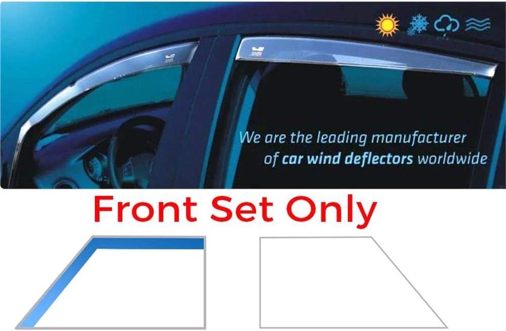 Heko 15123 Wind Deflectors, Lightly Tinted - Image 3