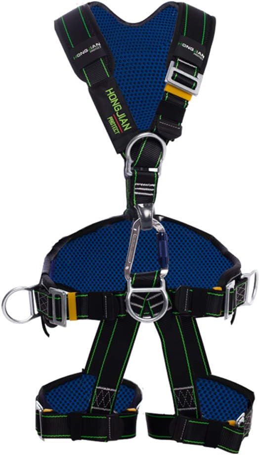 LXYYSG Aocay Climbing Harness, Roofing Fall Protection Safety Harness, Vest-Style Construction Harness Full Body Safety Harness for Outdoor Climbing Tree Climbing Rappelling Equip