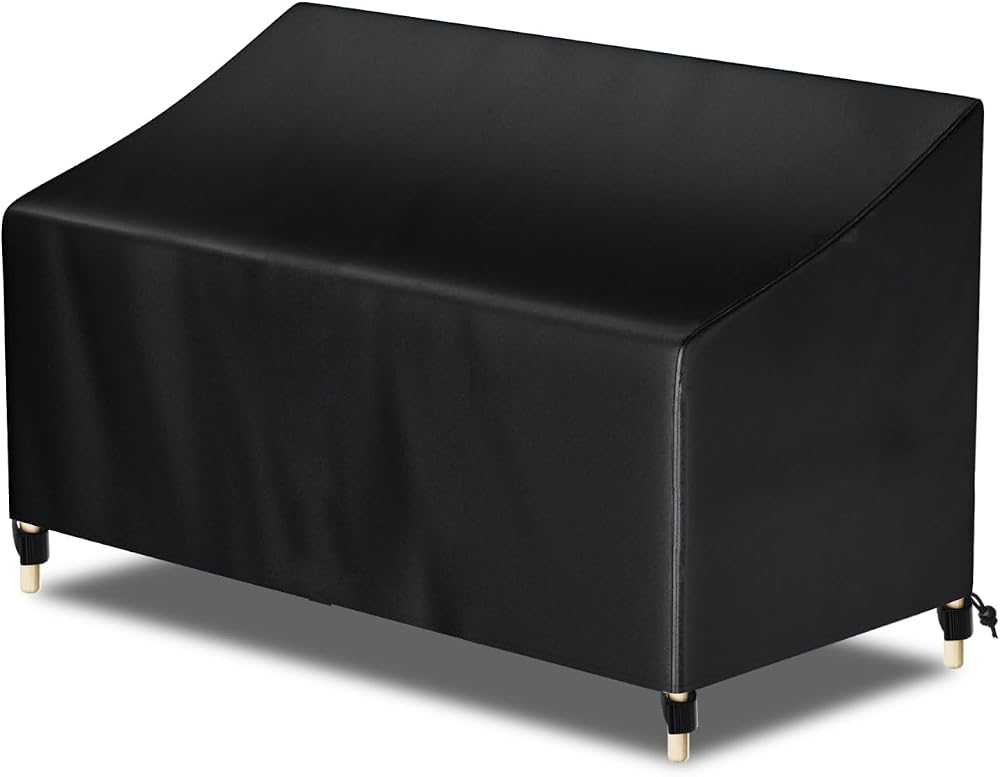 AWNIC Garden Bench Cover 3 Seater Waterproof Tear Resistant 160x70x60/88cm