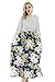 Bearsland Women's Long Sleeve Maternity Dress Floral Nursing Breastfeeding Dress with Pockets