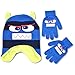 ABG Accessories Little Boys Monster Critter Hat and Glove Cold Weather Set, Age 4-7
