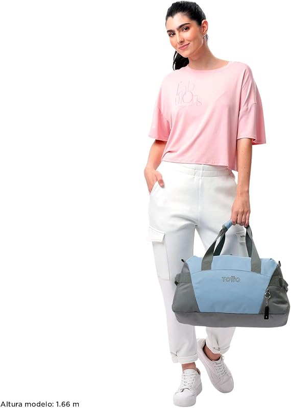- Saco desportivo, modelo Active Pro S, 40 x 25 x 20 cm, capacidade de 22 L, alça de mão, alça ajustável no ombro, anéis principais de fecho com fecho, cor Angel Falls
